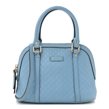 GUCCI Microguccissima Mini Dome Bag Mineral Blue