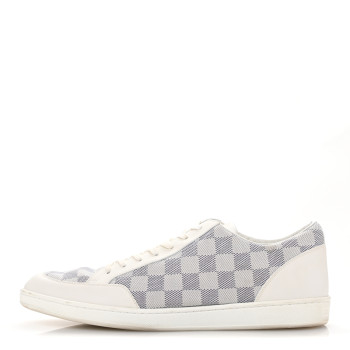 LOUIS VUITTON Damier Azur Mens Sneakers 11 White