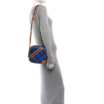 LOUIS VUITTON Damier Pop Chess Messenger Blue