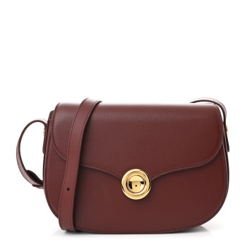 LORO PIANA Grained Calfskin Small Ghiera Bag Azuki Beans