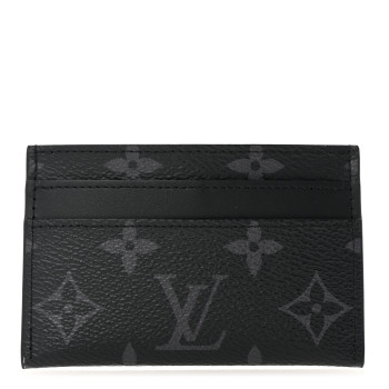 LOUIS VUITTON Monogram Eclipse Porte-Cartes Double Card Holder