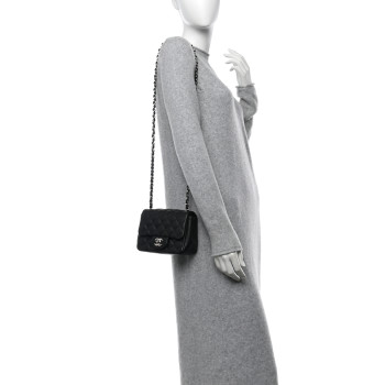 CHANEL Caviar Quilted Mini Square Flap Black