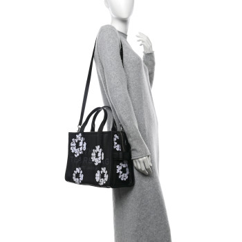 MARC JACOBS x Denim Tears Grained Calfskin Medium The Tote Bag Black