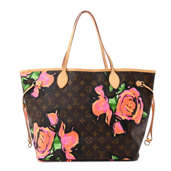 LOUIS VUITTON Monogram Roses Neverfull MM
