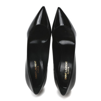 SAINT LAURENT Patent Opyum 85 Pumps 38 Black