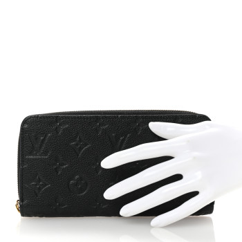 LOUIS VUITTON Empreinte Zippy Wallet Black