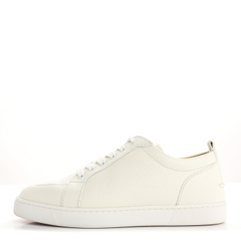 CHRISTIAN LOUBOUTIN Grained Calfskin Rantulow Flat Sneakers 42 Latte