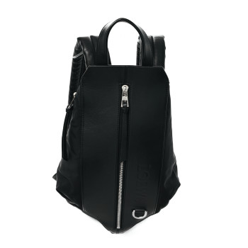LOEWE Calfskin Nylon Shell Backpack Black
