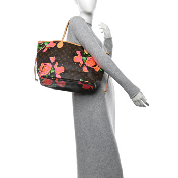 LOUIS VUITTON Monogram Roses Neverfull MM