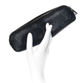 LOUIS VUITTON Monogram Eclipse Elizabeth Pencil Pouch Black