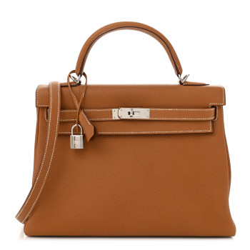 HERMES Togo Kelly Retourne 32 Gold