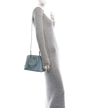 PRADA Saffiano Lux Small Promenade Tote Lago