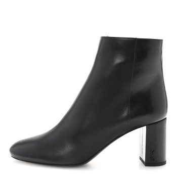 SAINT LAURENT Nappa Vendome Loulou Ankle Zip Boot 40 Black
