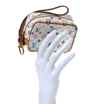 LOUIS VUITTON Monogram Multicolor Trousse Wapity White
