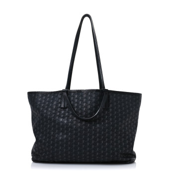 MOYNAT Calfskin Canvas 1920 M Monogram MM Tote Black Multicolor