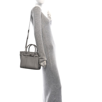 MULBERRY Micro Classic Grain Small Zipped Bayswater Grey