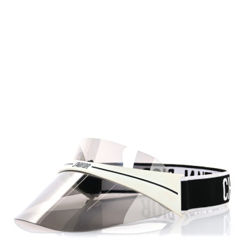 CHRISTIAN DIOR Mirrored DiorClub1 Sun Visor Silver