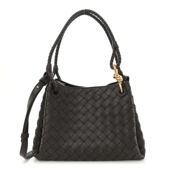 BOTTEGA VENETA Nappa Intrecciato Medium Parachute Shoulder Bag Fondant