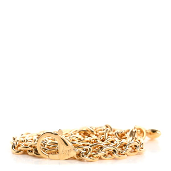 LOUIS VUITTON Metal Lily Chain Strap Gold
