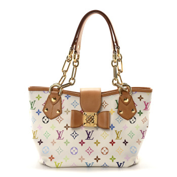 LOUIS VUITTON Monogram Multicolor Annie MM White