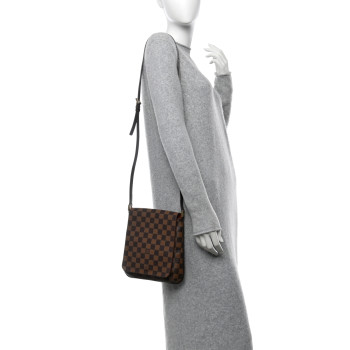 LOUIS VUITTON Damier Ebene Musette Salsa Long Strap