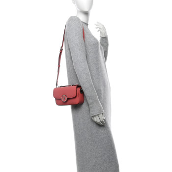 GUCCI Senna Calfskin Petite GG Top Handle Shoulder Bag Pink