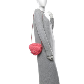 CHANEL Lambskin Quilted CC In Love Heart Bag Pink