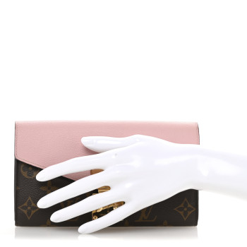 LOUIS VUITTON Monogram Pallas Wallet Rose Ballerine