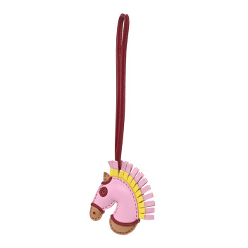 HERMES Milo Lambskin Geegee Savannah Bag Charm Mauve Sylvestre Chai Rouge Grenat Lime