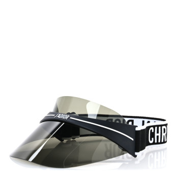 CHRISTIAN DIOR Mirrored DiorClub1 Sun Visor Black