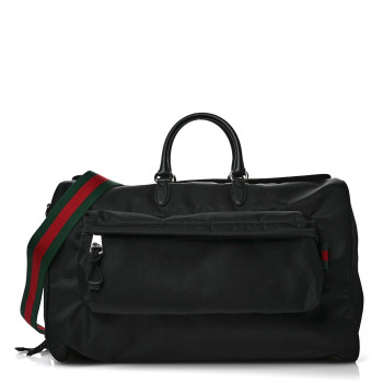 GUCCI Nylon Large Duffle Bag Black