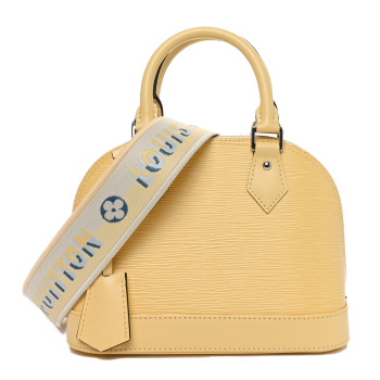 LOUIS VUITTON Epi Jacquard Alma BB Jaune Plume