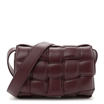 BOTTEGA VENETA Nappa Maxi Intrecciato Small Padded Cassette Crossbody Bag Barolo