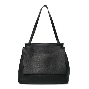 THE ROW Grained Calfskin Sidekick Black
