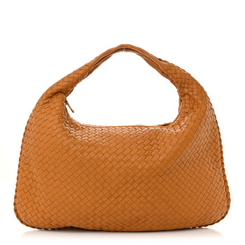 BOTTEGA VENETA Nappa Intrecciato Medium Veneta Hobo Orange