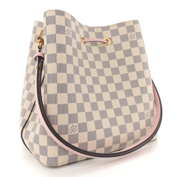 LOUIS VUITTON Damier Azur Neonoe MM Eau De Rose