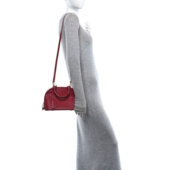 LOUIS VUITTON Ostrich Alma BB Fuchsia