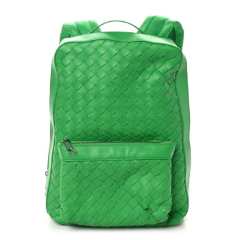 BOTTEGA VENETA Calfskin Intrecciato Small Backpack Parakeet