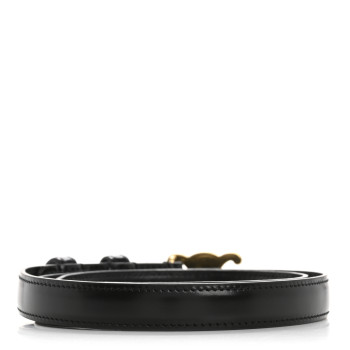 CELINE Box Calfskin Small 25mm Triomphe Belt 70 28 Black