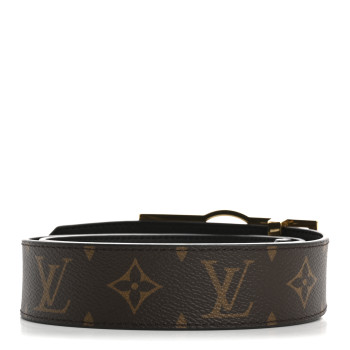 LOUIS VUITTON Monogram 25mm Dauphine Reversible Belt 80 32 Black