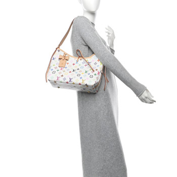 LOUIS VUITTON LV x TM Monogram Multicolor CarryAll PM White