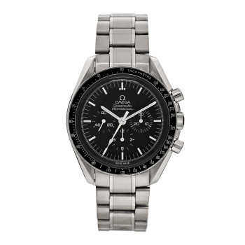 OMEGA Stainless Steel 42mm Speedmaster Moonwatch Professional Chronograph Manual Winding Watch Black 311.30.42.30.01.006