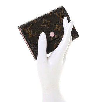 LOUIS VUITTON Monogram Rosalie Coin Purse Rose Ballerine
