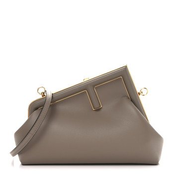 FENDI Shiny Nappa Small Fendi First Dove Gray