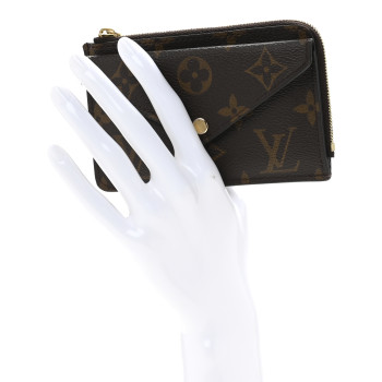 LOUIS VUITTON Monogram Recto Verso Card Holder Black