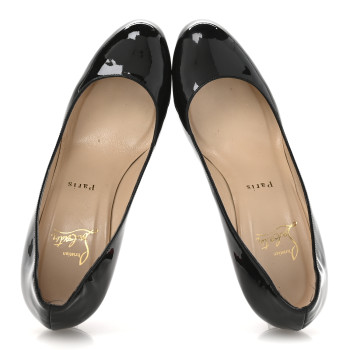 CHRISTIAN LOUBOUTIN Patent Pumppie 85 Pumps 38 Black