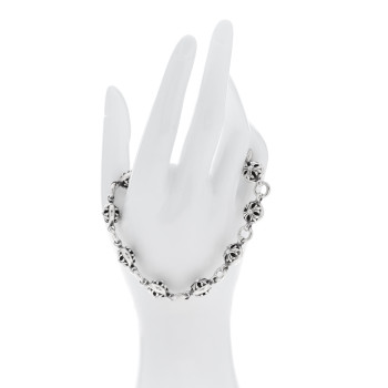 CHROME HEARTS Sterling Silver Cross Ball Bracelet
