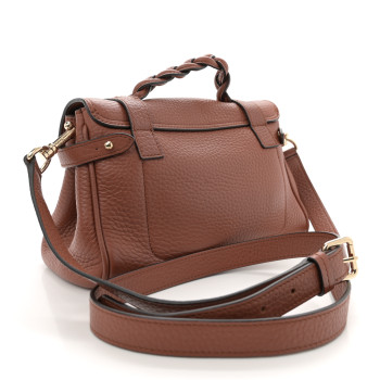 MULBERRY Heavy Grain Mini Alexa Chestnut