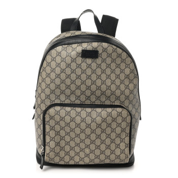 GUCCI GG Supreme Monogram Medium Backpack Black