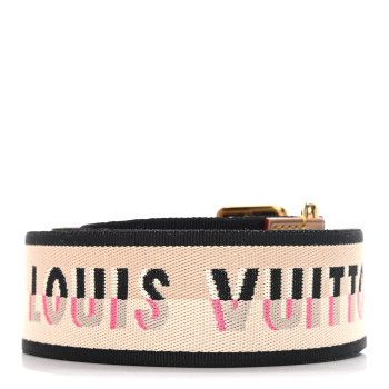 LOUIS VUITTON Jacquard Speedy Bandouliere 20 Shoulder Strap Black